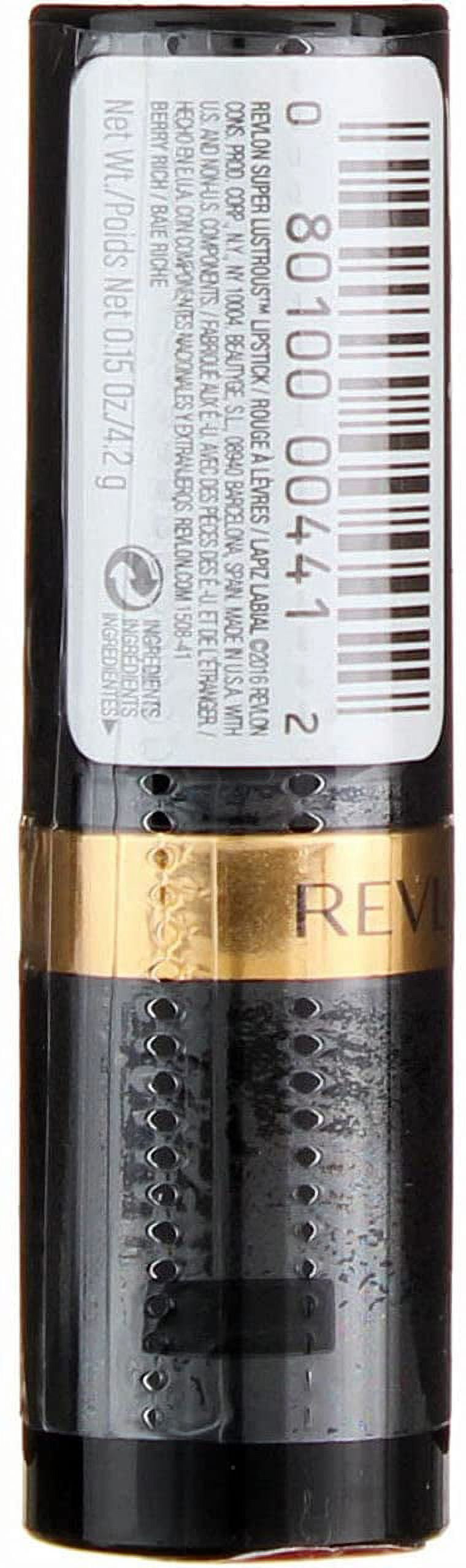 Revlon Super Lustrous Lipstick, Berry Rich [510] 0.15 oz