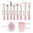 thumbnail image 4 of Unique Bargains Makeup Brush Set Foundation Concealers Brushes Makeup Brushes Professional Cosmetics Tool Kit for Blending Pink 10 Pcs, 4 of 6