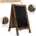 thumbnail image 2 of TEAKMAMA Chalkboard Signs 40x20 Standing A Frame Chalk Board Easel Sign Sandwich Board Signs Outdoor, Double Sided Blackboard for Business, Cafe, Weddings, Rustic Brown, 2 of 6
