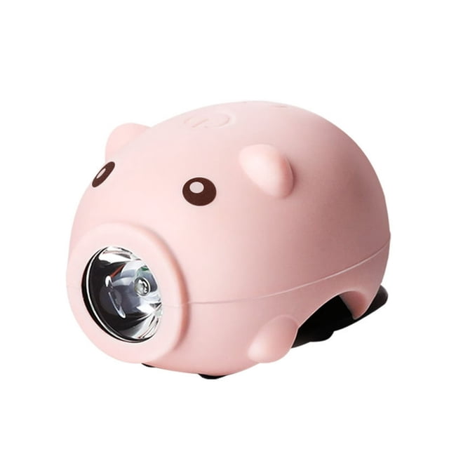 Bicycle Piggy Headlight Usb Rechargeable Children‘S Car Lights For Scooters And Cycling Low Brightness Safe