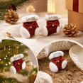 thumbnail image 4 of Qjidjing 2Pcs Christmas Stocking Hanging Ornaments, Xmas Pendant Accessories, for Christmas Tree, Home Wall, Holiday Party Decor, 4 of 7