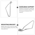 thumbnail image 3 of HEALEEP 1 Set Silver Saddlebag Bracket for Motorcycle Riders and Convenience, 3 of 8