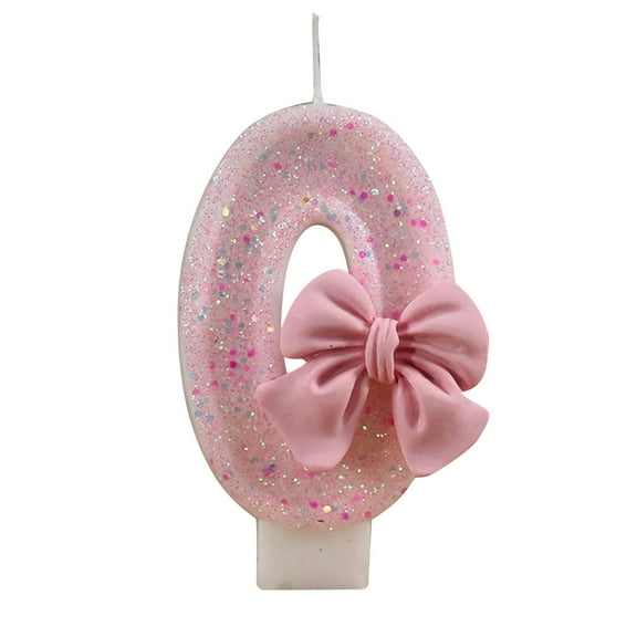 Birthday Candle Cake With Bow Theme Cake Top Hat Decorated Year Candle Glitter Cupcake Top Hat Party Children Adult Digital Anniversary Daily Necessities