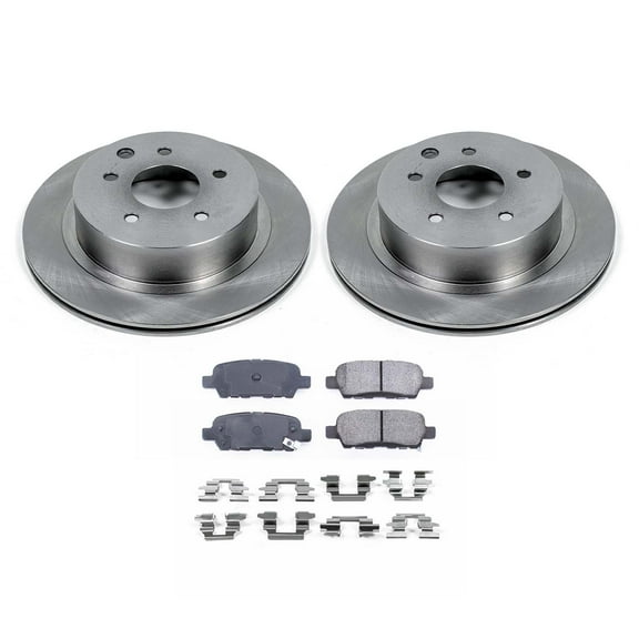 Ultimate Brakes Rear Ceramic Brake Pad and Rotor Kit with Hardware WM80856