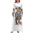 thumbnail image 1 of Vestido largo con naipes de corazones vestidos de cóctel vestidos para mujer 2024, 1 of 4