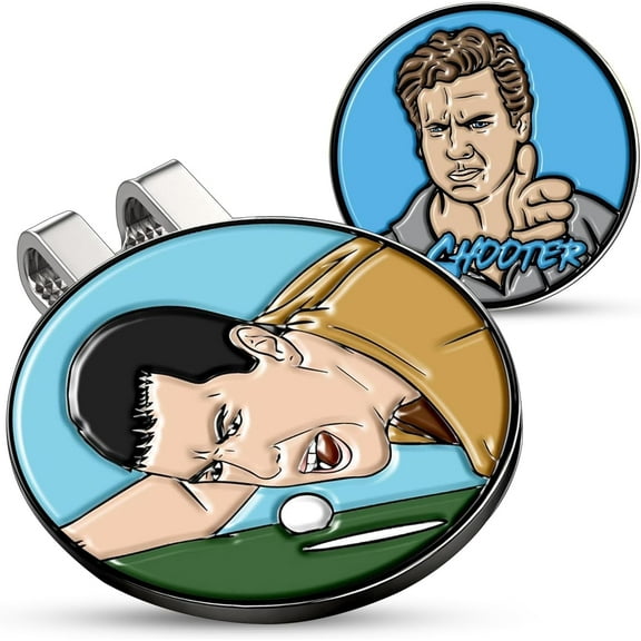 K9King 3-Piece Ball Marker Set with Hat Clip – Metal Line Markers, Funny Designs for Men & Women