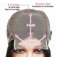 thumbnail image 2 of 180 Density Highlight Short Bob Human Hair Wig 4×4 Lace Frontal Wig for Black Women Pre Plucked Indian Hair Straight Wig, 2 of 7