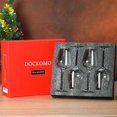 thumbnail image 2 of Juego de 4 copas de vino tinto, cristal soplado a mano burdeos, vidrio transparente sin plomo, regalo de boda, aniversario, cumpleaños, Navidad, 18 onzas, 2 of 8