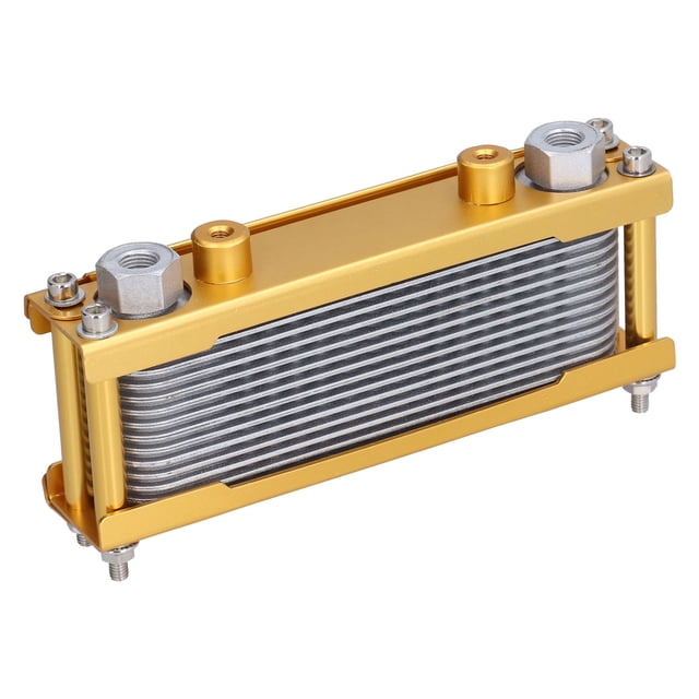 Universal Motorcycle Engine Oil Cooler Metal Trail Bike Oil Cooler for 125cc-250cc Motorcycle Dirt Bike