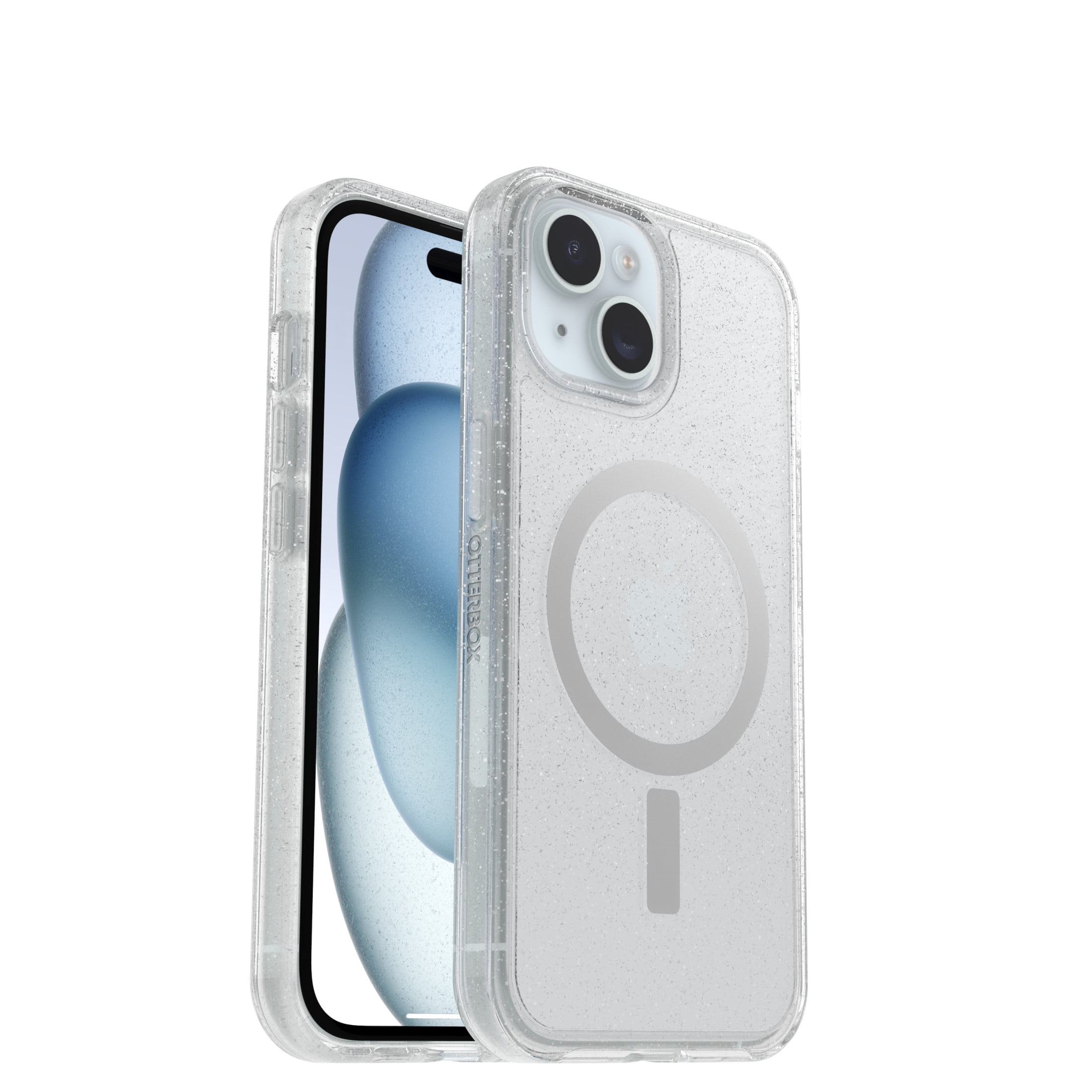 OtterBox Symmetry Series Case with MagSafe for Apple iPhone 17e, iPhone 16e, iPhone 15, iPhone 14, iPhone 13 - Silver