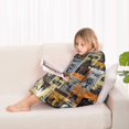 thumbnail image 4 of Halloween Vintage Halloween Posters Blanket Hoodies for Kids 6-13YR Oversize Wearable Blanket Hoodies for Boys Girls Teens, 4 of 7