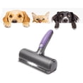 thumbnail image 1 of Cepillo barredor Fur Daddy - Cepillo quitapelos para mascotas - Recoge pelos de gato y perro - Morado y gris - Para sofá, ropa y coche, 1 of 5