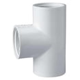 thumbnail image 1 of Choice Zoro 405015 PVC Tee, 1.5 in. Pipe Size - Schedule 40, FNPT, 1 of 1