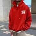 thumbnail image 3 of MHFRRA Sudaderas y Sudaderas para Hombre, Jersey de Manga Larga con Estampado para Uso Casual, Actividades Al Aire Libre y Comodidad En El Hogar Rojo, 3 of 6