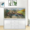 thumbnail image 3 of 60X24IN, Natural Landscape Waterfall Aquarium Background, Art Nature Photo Theme Fish Tank Background, Lake Terrarium Background with 8 EVA Double-Sided Tape, 3 of 6