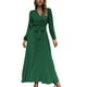 thumbnail image 2 of Vestido de línea A,Vestido largo de mujer V Vestido largo de mujer Vestido largo plisado de línea A Características de vanguardia, 2 of 6