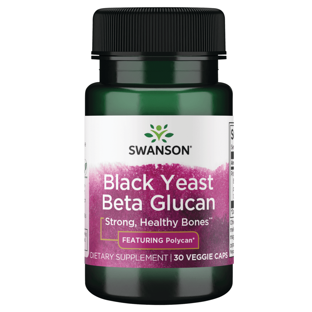 Swanson Polycan Black Yeast Beta Glucan 150 mg 30 Veggie Capsules