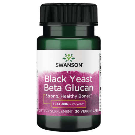Swanson Polycan Black Yeast Beta Glucan 150 mg 30 Veggie Capsules