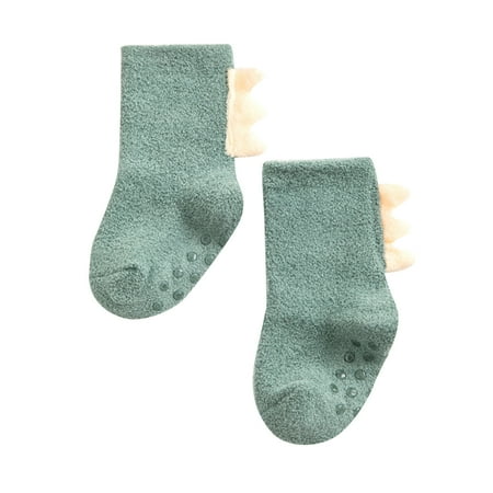 

Toddler Boys Socks Boy Girls Toddlers Indoor Animals Slipper Shoes Antislip Socks Booties First Yoga Socks Footwear Green M