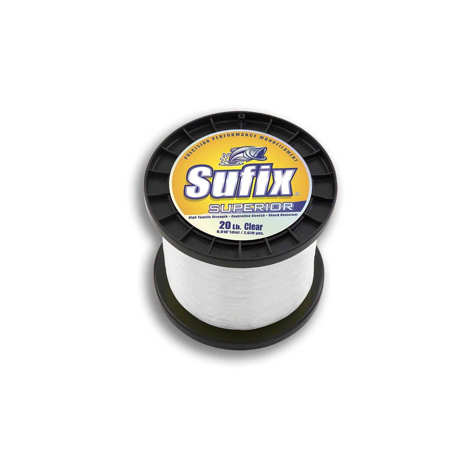 Sufix Superior Monofilament Fishing Line 6550 Yds 40 Lb. Clear