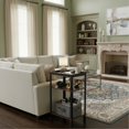 thumbnail image 6 of Small Side Table for Small Spaces - Slim End Table with Magazine Holder - 2 in 1 Design Narrow End Table Living Room - Skinny Bedside Table Nightstand Bedroom Thin Side Table, Rustic Brown, 6 of 8