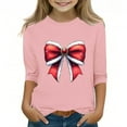 thumbnail image 1 of YUNAFFT T-Shirt Imprimé de Noël pour Garçons et Filles 3-12 Ans Manches Courtes/longues Col Rond 95 % Polyester 5 % Spandex Confort Extensible pour Fête de Vacances, 1 of 3