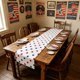 thumbnail image 5 of Camino de Mesa Patriótico con Estrellas para Mesa de Comedor – Poliéster Antideslizante, Decoración Festiva para Las Celebraciones Del Día de La Independencia Del 4 de Julio, Hogar, Cocina, Fiestas y, 5 of 6