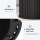 thumbnail image 2 of Qinaqin 47-Inch Redondo cm de Profundidadining Mesa para 4 6 Persons Negro Sala con Robusto Anchoaveform Metálico Pedestal Base Industrial Circular Kitchen cm, 2 of 6