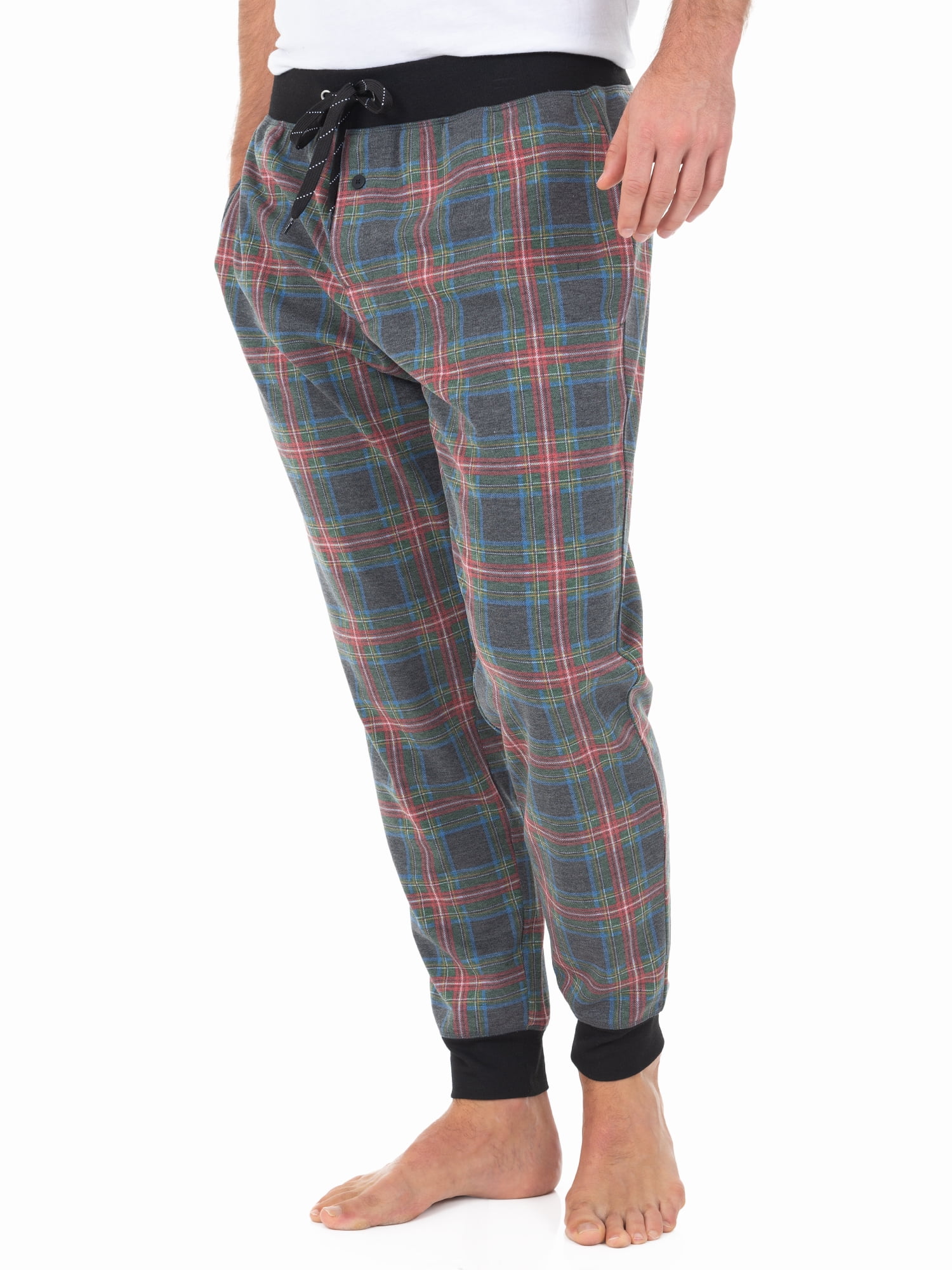 fruit of the loom men's knit poly rayon jogger lounge pant