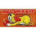 thumbnail image 2 of Retrobot 18x11 Gold Ornate Wood Framed with Double Matting Museum Art Print Titled - Roll Over Cat, 2 of 4