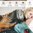 thumbnail image 3 of EastSmooth Dragon Blanket Gifts -   Funny Throw Blanket for Babies, Kids, Boys &amp; Girls - Colorful Soft Fuzzy Blankets for Couch, Sofa &amp; Bed, 3 of 6