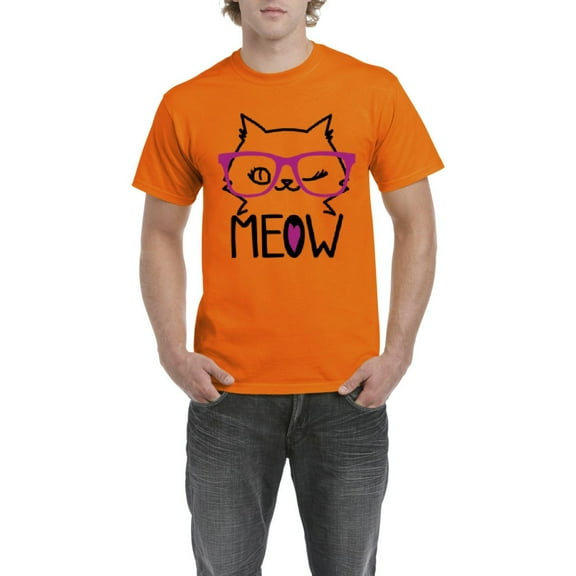 IWPF - Men's T-Shirt Short Sleeve - Meow Cute Cat Kitty