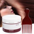 thumbnail image 5 of Mascarilla capilar de queratina PURC, mascarilla reparadora de cabello sin calentamiento con peine de tenedor, 200ml, 5 of 5