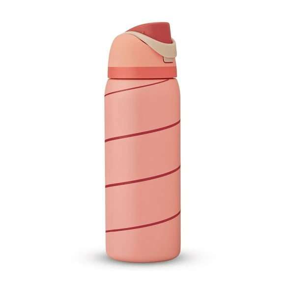 Owala Stainless Steel Water Bottle COLOR DROP Spiral Stripe Red - 32 OZ