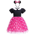 thumbnail image 1 of Vestido de disfraz Dressy Daisy para niñas pequeñas con lunares 2T-3T, 1 of 6