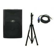 Peavey Pvx15 Pro DJ Passive 800W 15" Pa Speaker W/ Stand & Speakon - 1/4" Cable