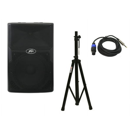 Peavey Pvx15 Pro DJ Passive 800W 15" Pa Speaker W/ Stand & Speakon - 1/4" Cable