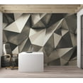 thumbnail image 6 of Tiptophomedecor Abstract Wallpaper Wall Mural - Cosmic Silver, 6 of 7