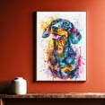 thumbnail image 5 of Dachshund Canvas Wall Art, Modern Cute Colorful Dachshund Canvas Dog Art Pictures Wall Decor for Kids Bedroom Decoration Unframed 8x12 inches, 5 of 5