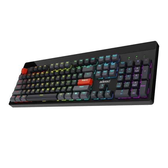 Adesso EasyTouch 1300 Multi-OS RGB Mechanical Full-Size Keyboard with CoPilot AI