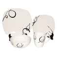 thumbnail image 1 of Vajilla Cuadrada Porcelana 16 Pzas 4 Personas Moderna, 1 of 4