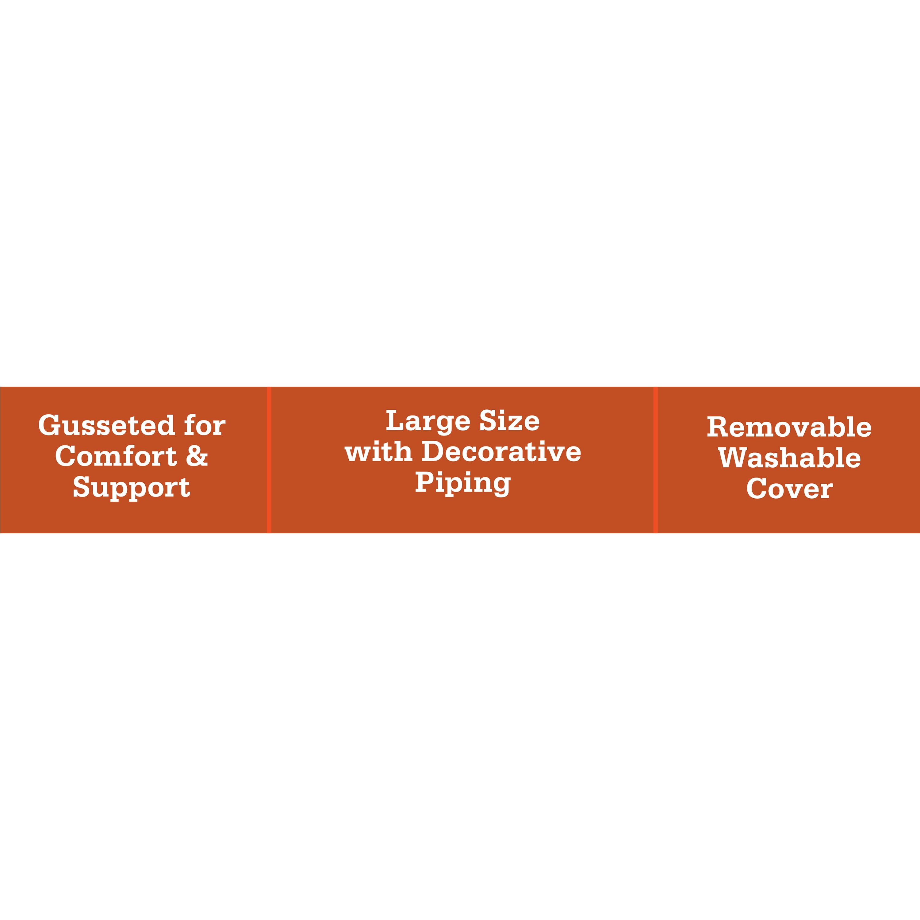 Vibrant Life Pillow Dog Bed for Large Dogs, 42" x 32", Tan Plaid