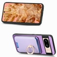 thumbnail image 7 of Allytech Google Pixel 8 Case, Detachable Magnetic Wallet Case with Card Holder & Ring Stand, Support Car Mount, Premium PU Leather Shockproof Durable Protective Slim Case Cover - Purple, 7 of 7