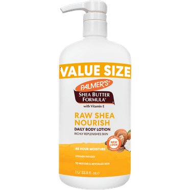 Palmer's Shea Butter Formula Raw Shea Nourishing Body Lotion for Dry Skin, 33.8 fl. oz.