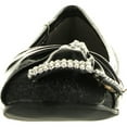 thumbnail image 3 of Lasonia Girls Flat Shoes with Bow and Rhinestone Accent, 3 of 4