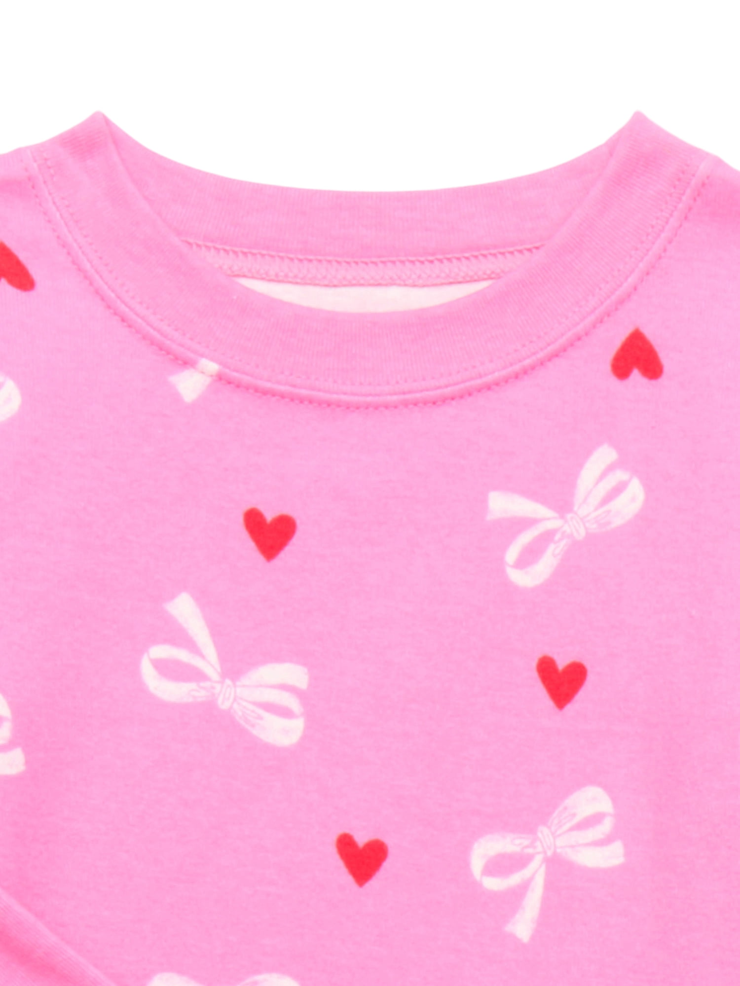 Wonder Nation Toddler Cotton Long Sleeve Sleep Tee and Pants