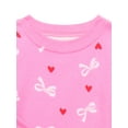 thumbnail image 3 of Wonder Nation Toddler Cotton Long Sleeve Sleep Tee and Pants Pajama Set, 2-Piece, Sizes 12M-5T, 3 of 3