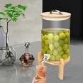 thumbnail image 2 of ToppiJoy 7.5L/2gal Glass Beverage Dispenser Beverage with Bamboo Stand, Drink Dispenser with 304 Stainless Steel Spigot for Picnic, Parties Bar, 2 of 13