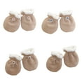 thumbnail image 4 of 1 Pair Baby Winter Warm Gloves Anti-grab Mittens Thicken Fleece Glove Anti-scratches Mittens for 0-3 Years Boys Girls, 4 of 8