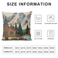 thumbnail image 5 of YINGXI  Decorative Throw Pillow Covers Mountain Tree Cushion Case Rustic Scenery for Sofa Couch Home Car Bedroom Living Room Decor () 12x12in, 5 of 5